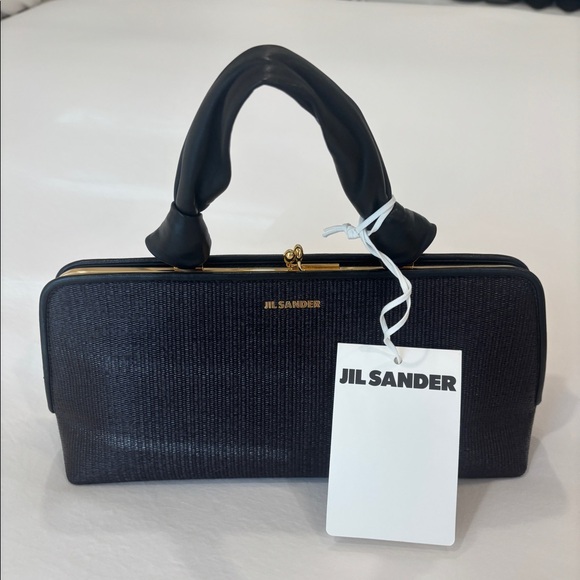 NWT Jil Sander rafia goji tote bag size small. - Picture 4 of 7